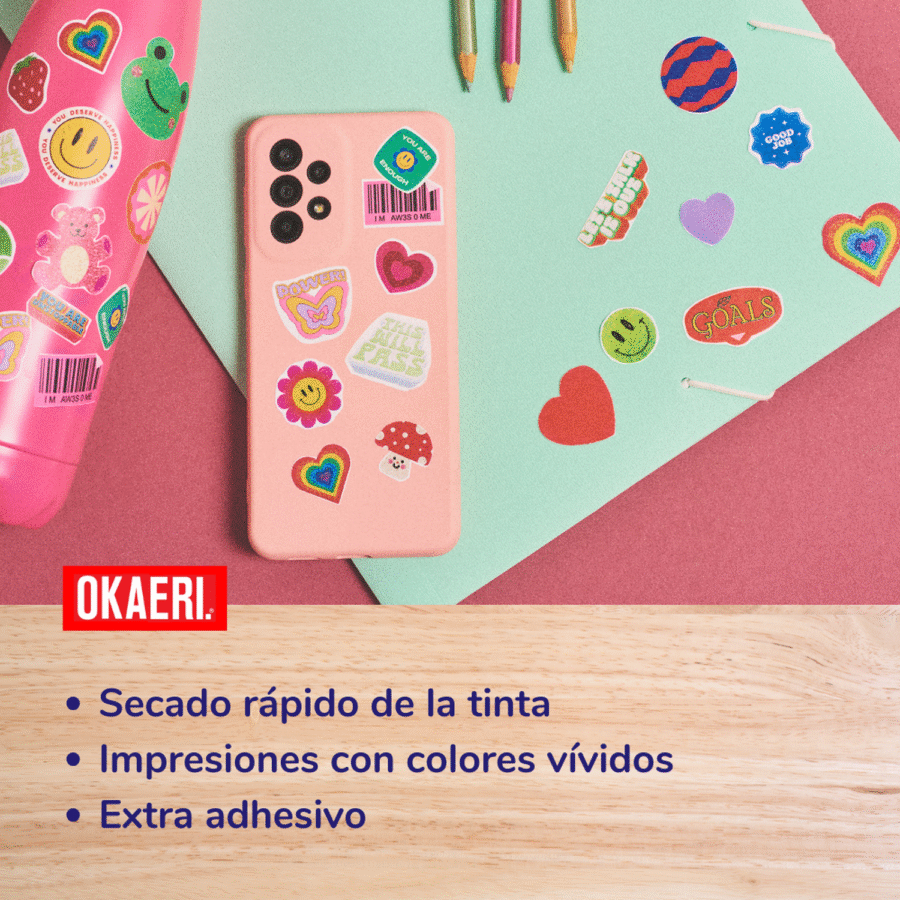 Papel Extra Adhesivo Carta 135g 50 Hojas Secado Rápido Pack - Image 2