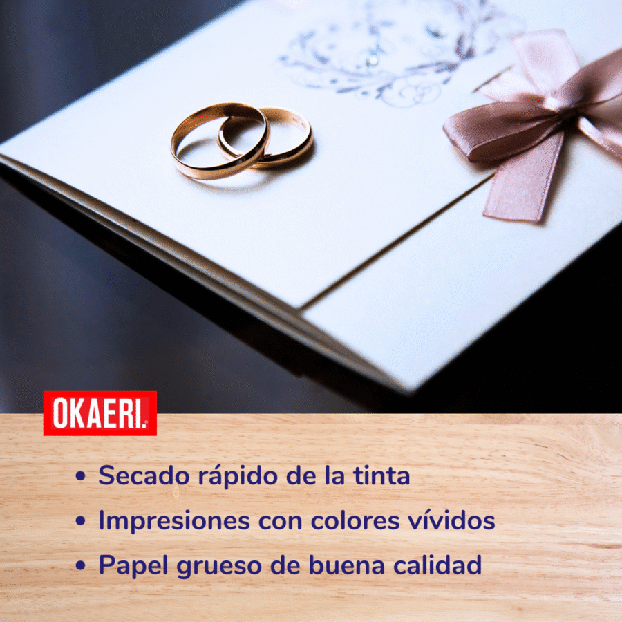 Papel Opalina Gruesa 100 Hojas Blancas 225g Carta Paquete Blanco - Image 3