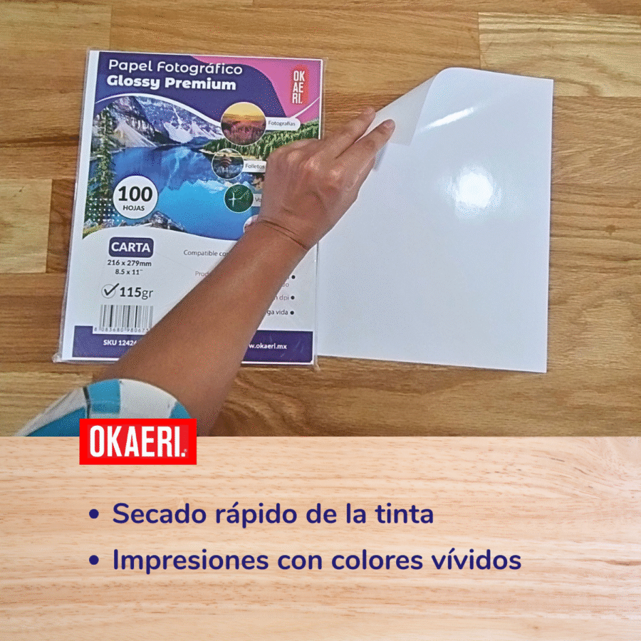 Papel Fotográfico Carta Brillante 230g Foto Glossy Hojas - Image 5