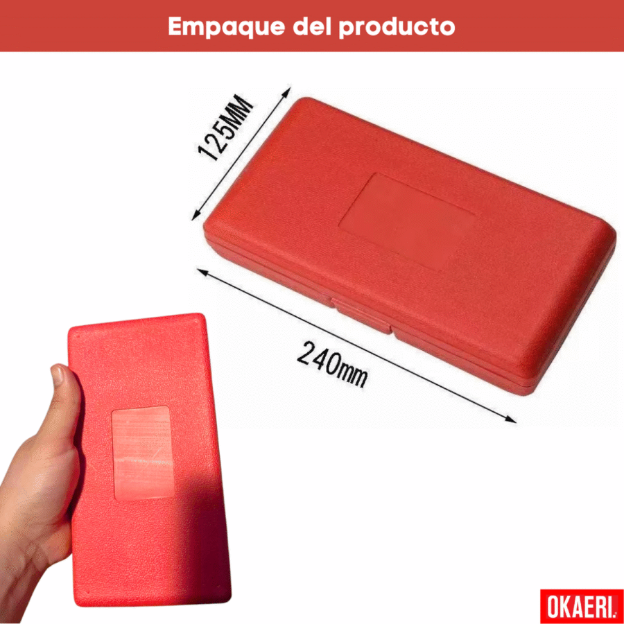 Kit Juego Dados 46 Herramientas Mecánicas Rojo Manuales - Image 5