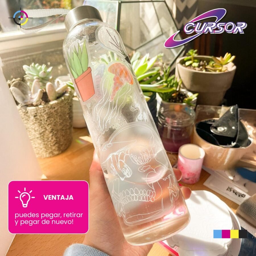 Papel Vinilo Adhesivo Semi Transparente CURSOR 30 Hojas Carta Inkjet - Image 9