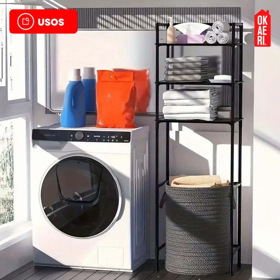 Rack Organizador De Baño OKAERI Estante Inodoro Sanitario Regadera - Image 5