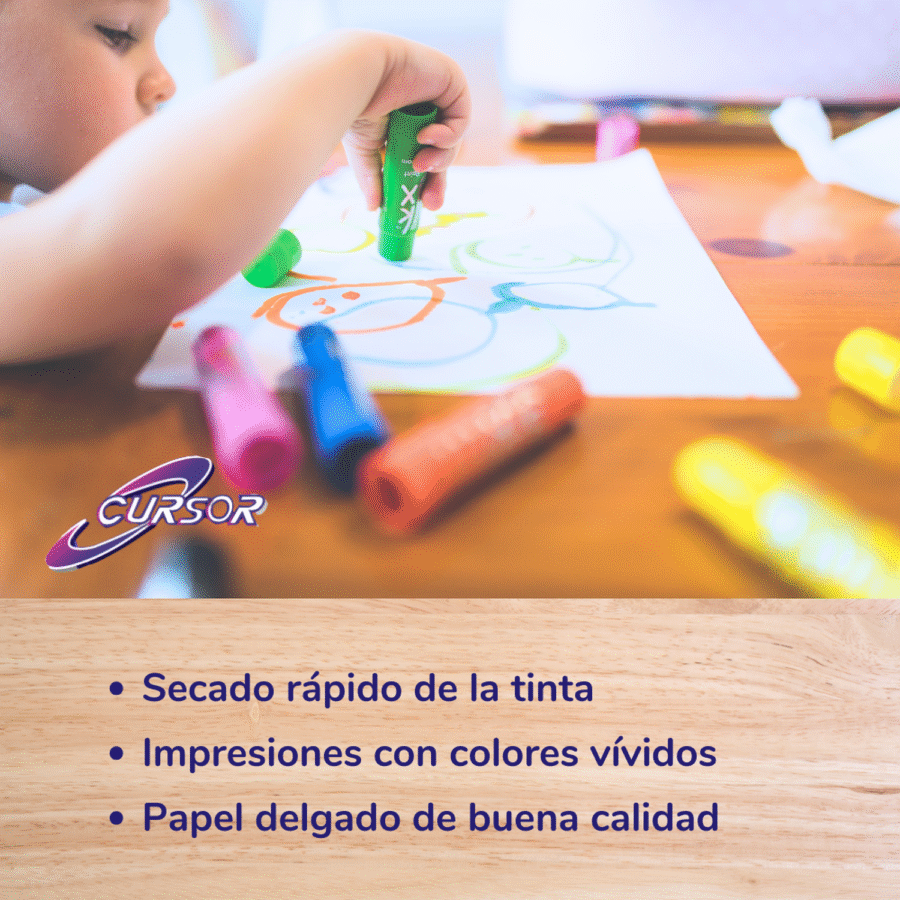 Papel Opalina 120g CURSOR Carta 100 Hojas Blanco Delgada Paquete - Image 4