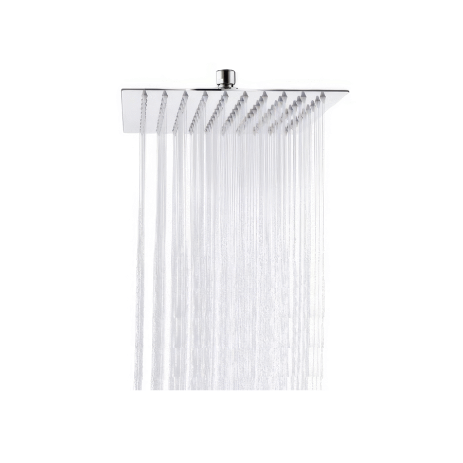 Regadera Cuadrada OKAERI 20x20cm Acero Inox Plateada Baño Ducha