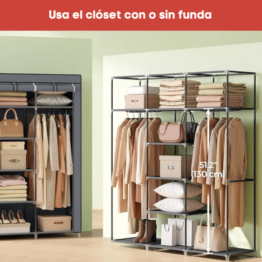 Armario Closet Organizador Ropa Ropero Zapatero Rack Armable - Image 5