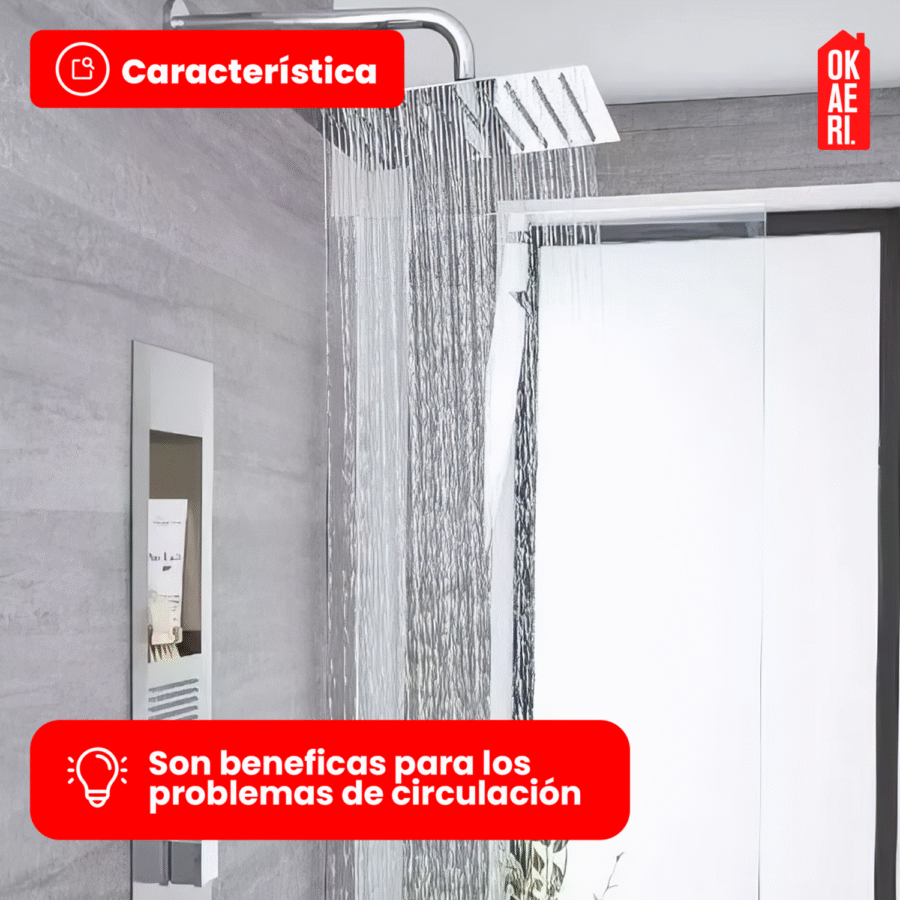 Regadera Cuadrada OKAERI 20x20cm Acero Inox Plateada Baño Ducha - Image 5