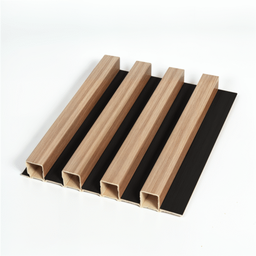 Panel Decorativo WPC OKAERI Pared 12pzs 1mx16cm Color Madera Lambrin Acanalado