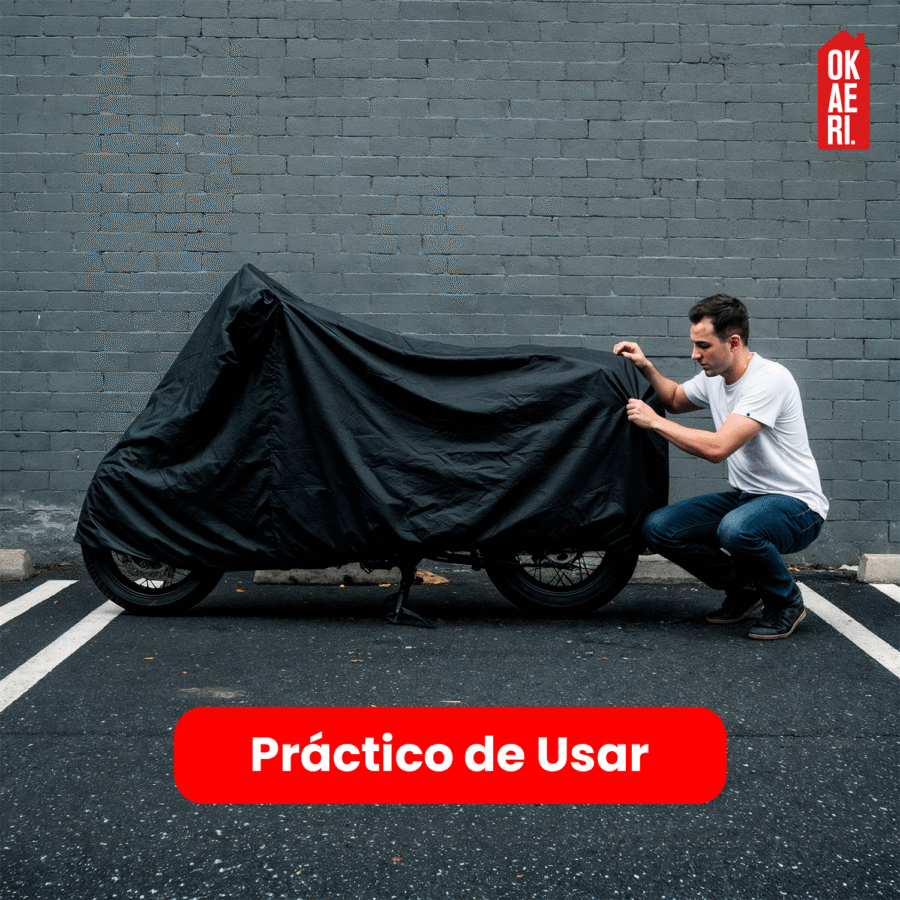 Funda Para Moto OKAERI Impermeable Motocicleta Protección Solar XL - Image 3