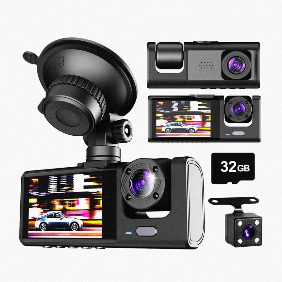 Cámara para Auto OKAERI 1080P HD Automóvil Dash Cam Reversa