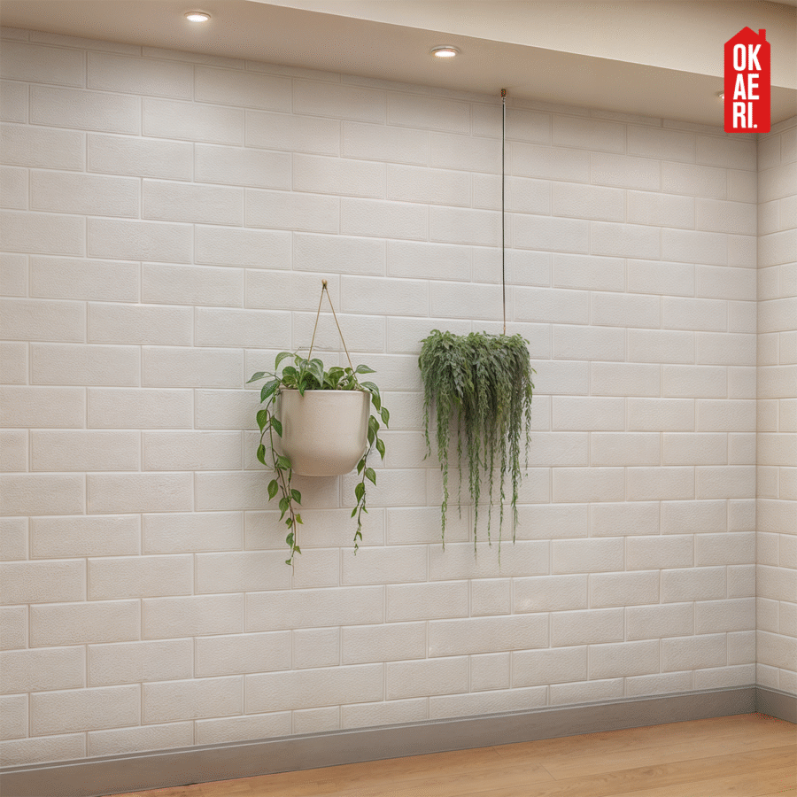Paneles Decorativos Ladrillo OKAERI Pared 20pzs Adhesivo Impermeable 3D - Image 8
