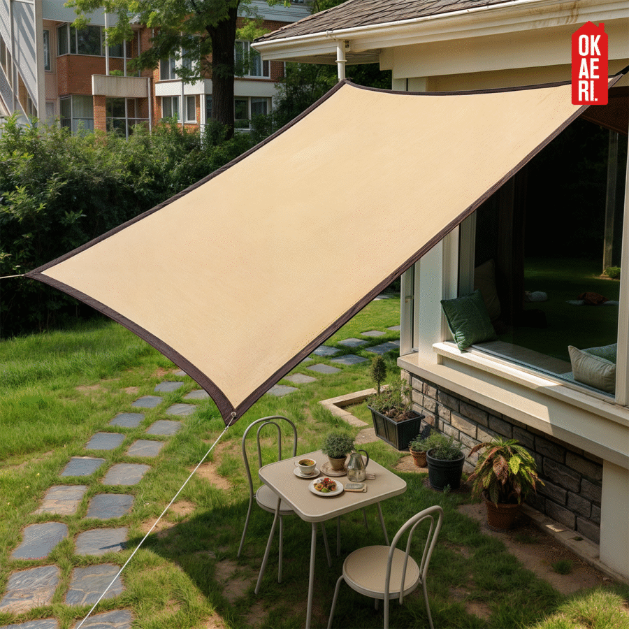 Malla Sombra 6x4m OKAERI Raschel Reforzada Exterior UV - Image 6