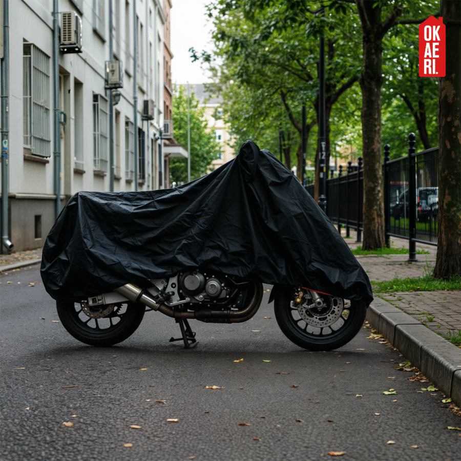 Funda Para Moto OKAERI Impermeable Motocicleta Protección Solar XL - Image 8