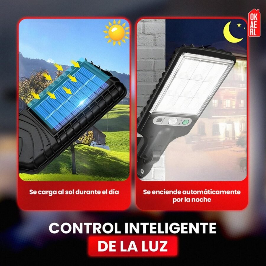 4pzs Lámpara Foco Solar LED OKAERI Foco IP67 Luz Exterior Jardín - Image 4
