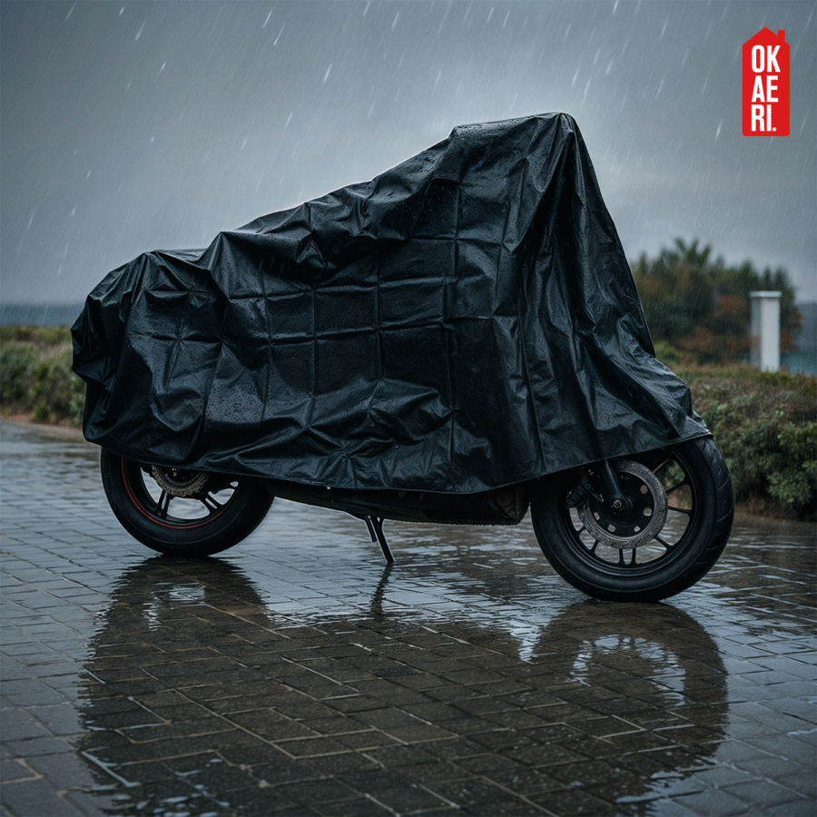 Funda Para Moto OKAERI Impermeable Motocicleta Protección Solar XL - Image 7