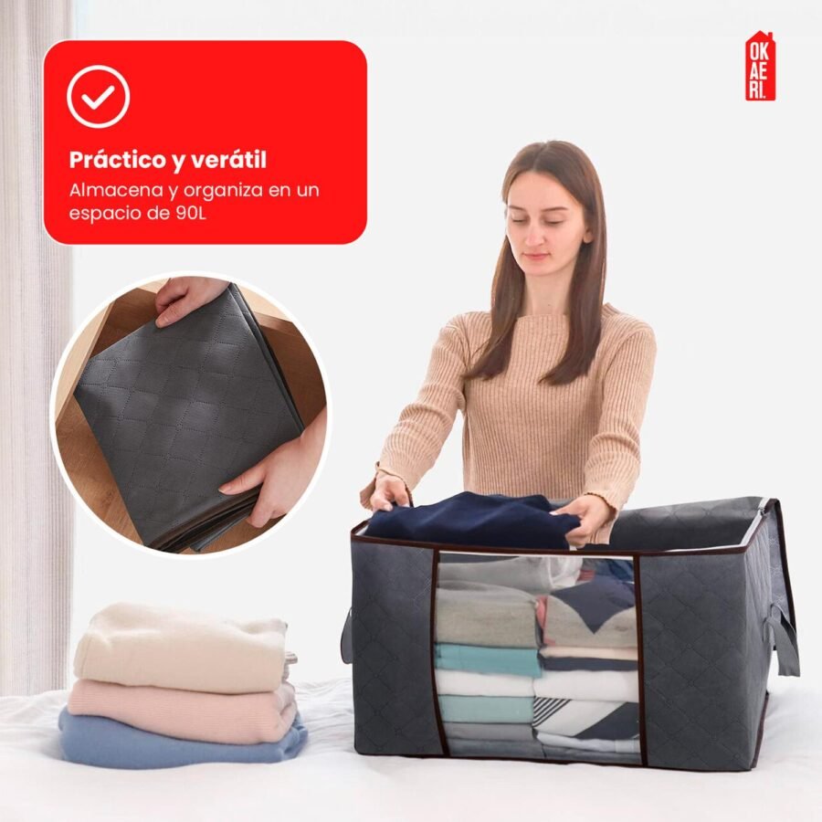 Bolsas de Almacenamiento OKAERI Organizador De Ropa de Cama Sábanas Plegable - Image 5