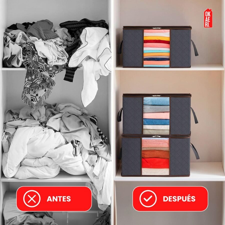 Bolsas de Almacenamiento OKAERI Organizador De Ropa de Cama Sábanas Plegable - Image 4