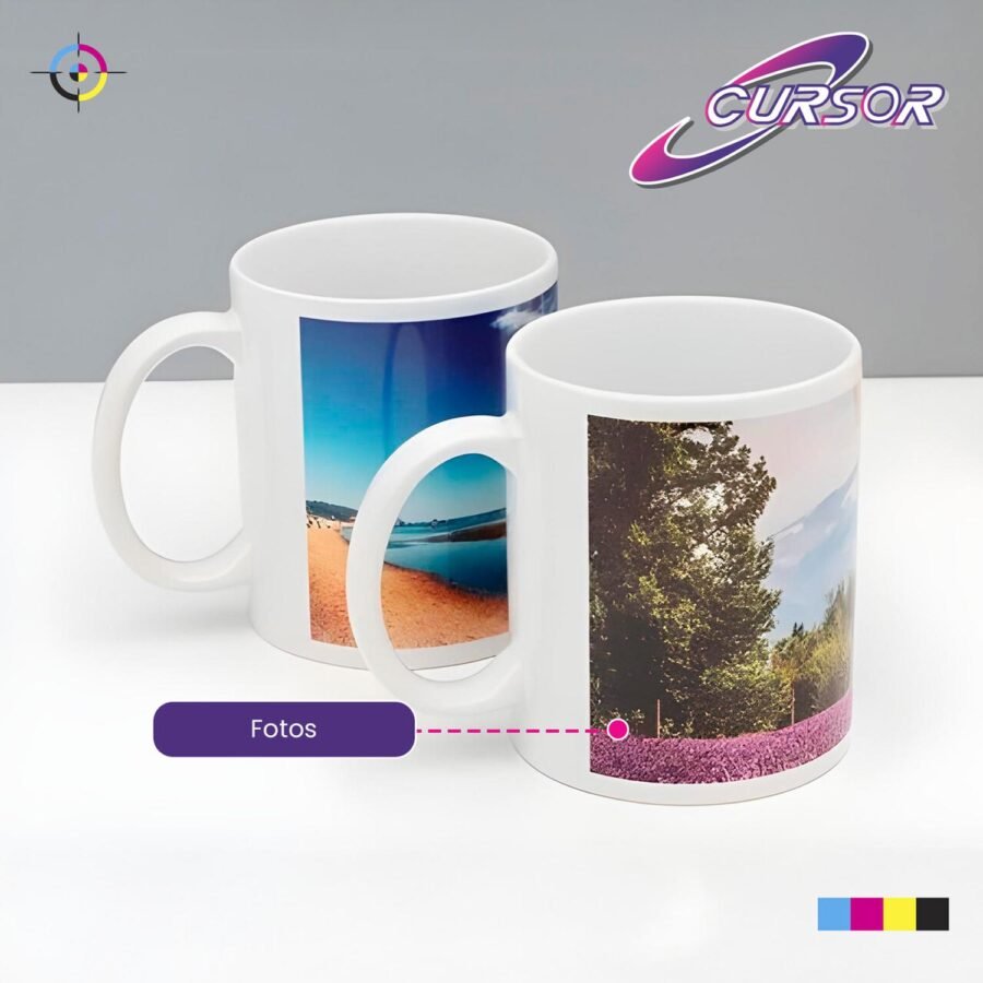 Taza Blanca Para Sublimar CURSOR 11oz 12pzs Caja Tazas Sublimación Mayoreo - Image 5