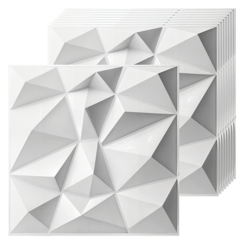 Panel Decorativo Geométrico OKAERI Pared 16pzs Impermeable 3D 30x30