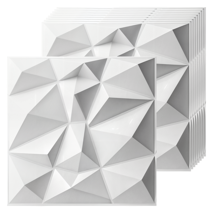 Panel Decorativo Geométrico OKAERI Pared 16pzs Impermeable 3D 30x30