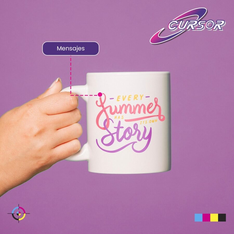 Taza Blanca Para Sublimar CURSOR 11oz 12pzs Caja Tazas Sublimación Mayoreo - Image 6