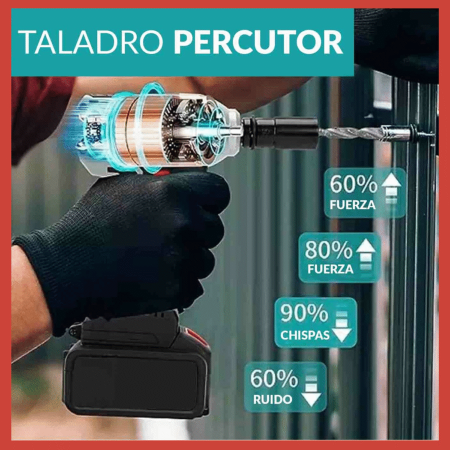 Atornillador taladro Inalámbrico 2 Baterías 48V - Image 5