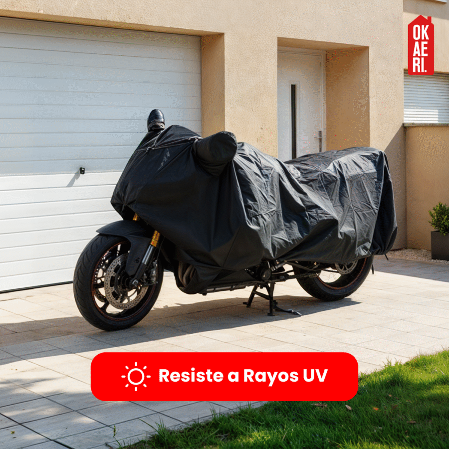 Funda Para Moto OKAERI Impermeable Motocicleta Protección Solar XL - Image 2