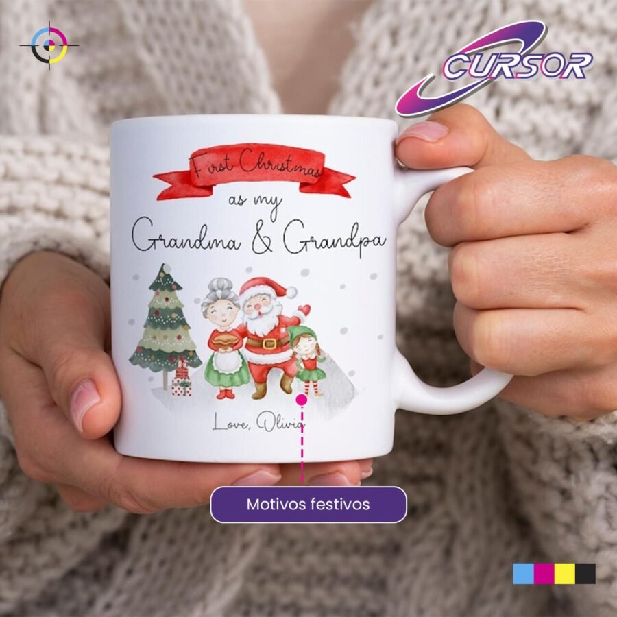 Taza Blanca Para Sublimar CURSOR 11oz 12pzs Caja Tazas Sublimación Mayoreo - Image 8
