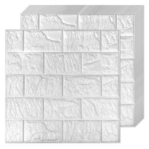 Paneles Decorativos Ladrillo OKAERI Pared 20pzs Adhesivo Impermeable 3D