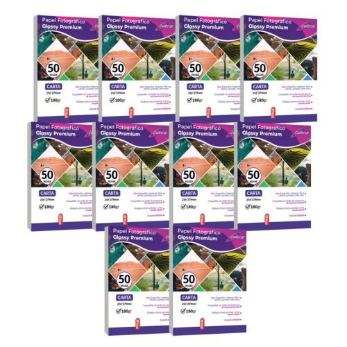 PAPEL FOTOGRAFICO 180g. CURSOR BRILLANTE 500 H.